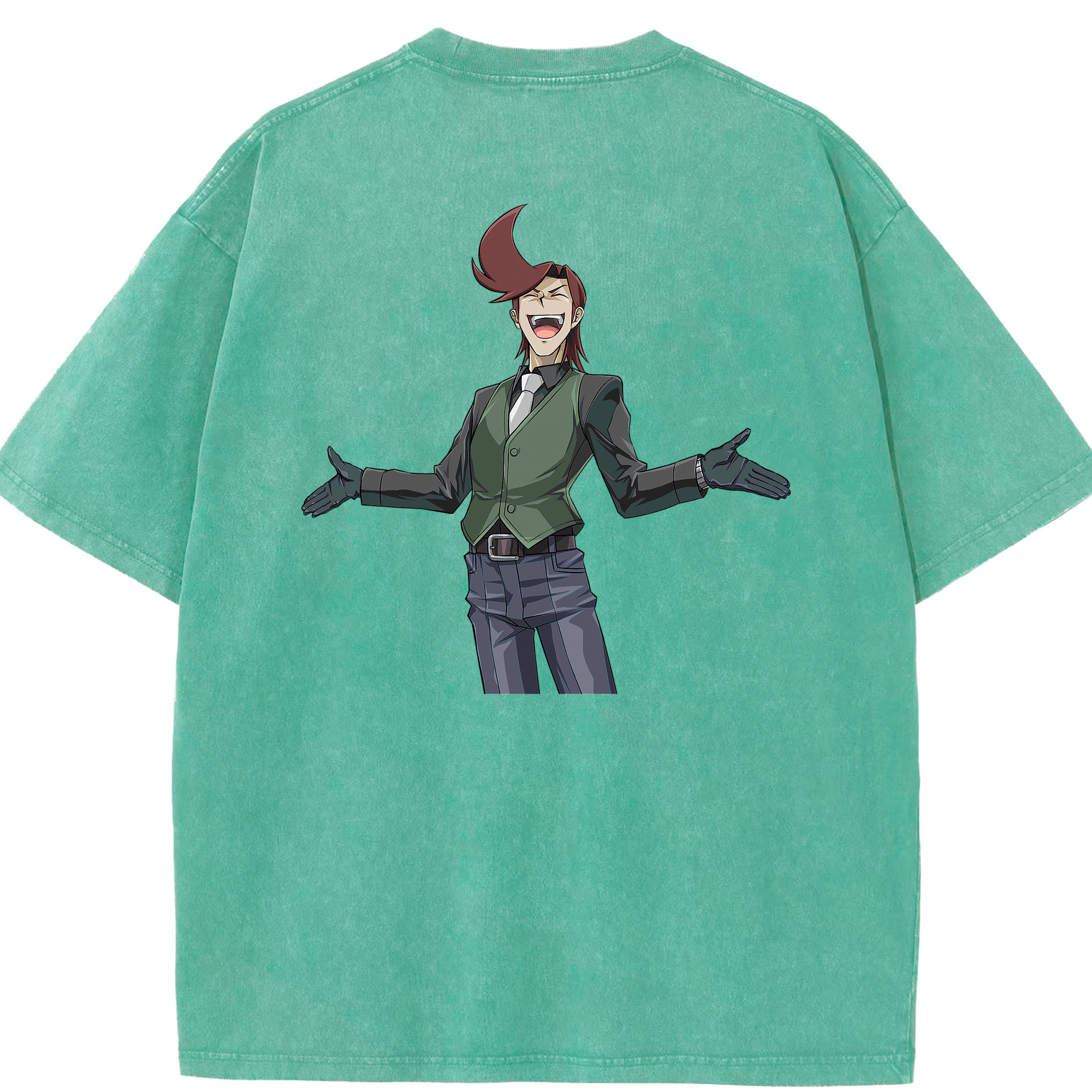 （画像用） 遊☆戯☆王 Yu-Gi-Oh! 綿100% ヴィンテージ風 半袖Tシャツ（背面プリント）